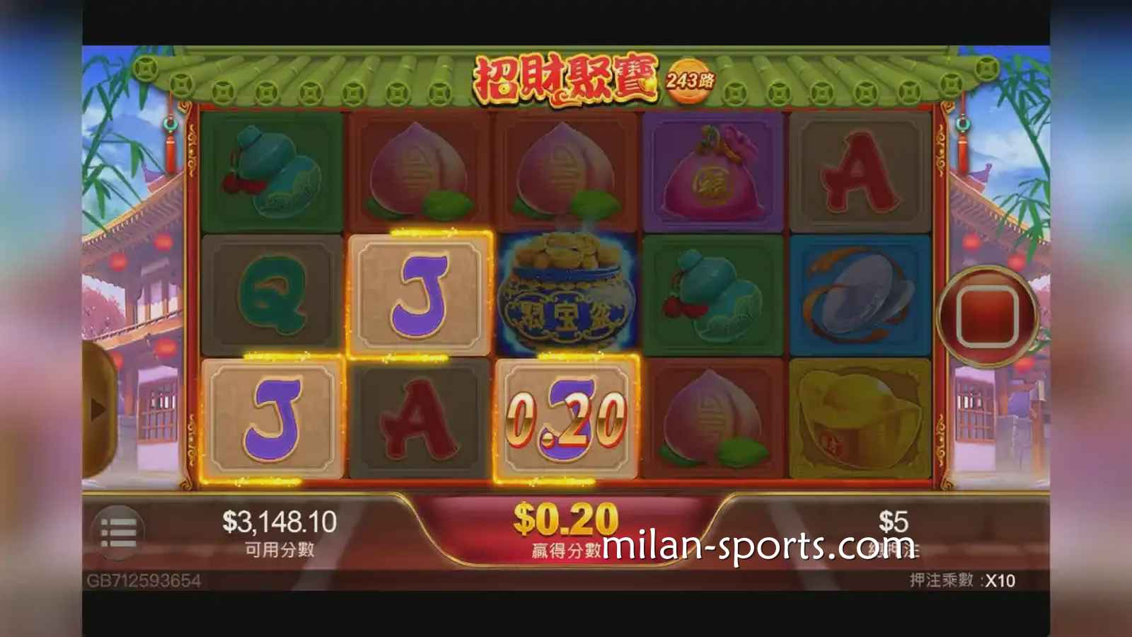 6686体育：《聚宝财神》老虎机，多多聚宝获取高额奖励